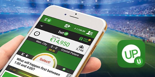 Screenshot van de app van Unibet