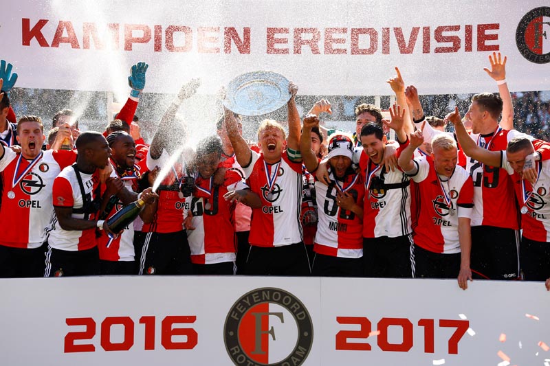 Feyenoord landskampioen in het Eredivisie Voetbal!