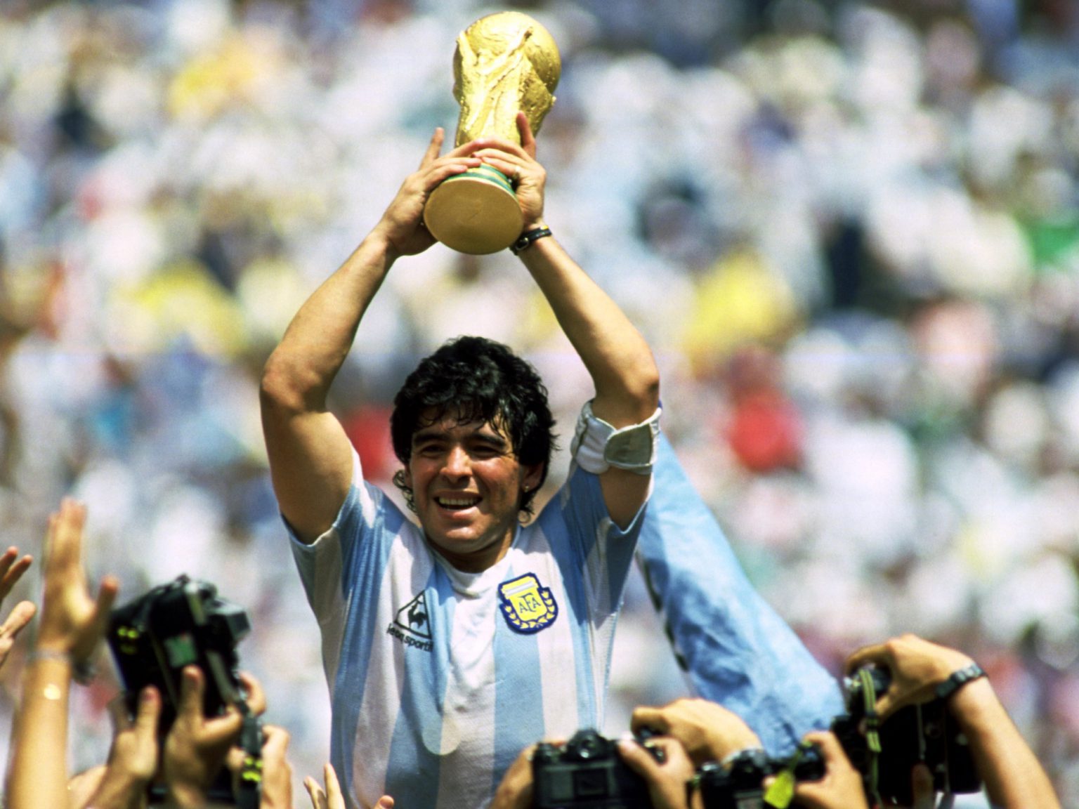 Diego Armando Maradona "de hand van God"